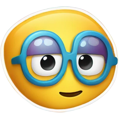 Gay pillow with glasses emoji