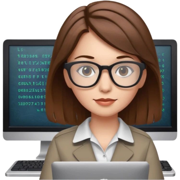 it-specialist-with-computer-and-code-female emoji