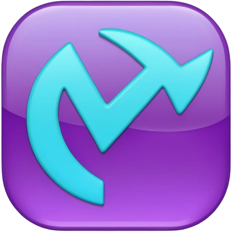 purple and cian checkmark emoji