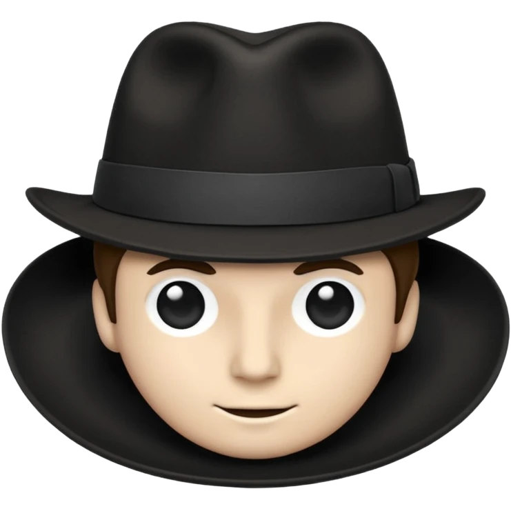 And a white stripe Black Fadora with no man or face or assecorys emoji