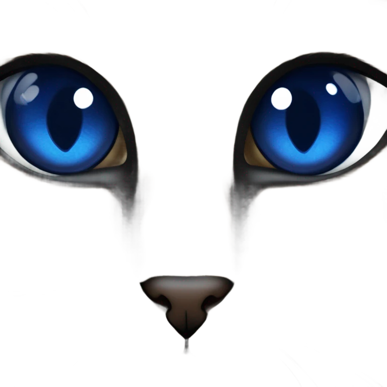 Siamese blue eyes emoji