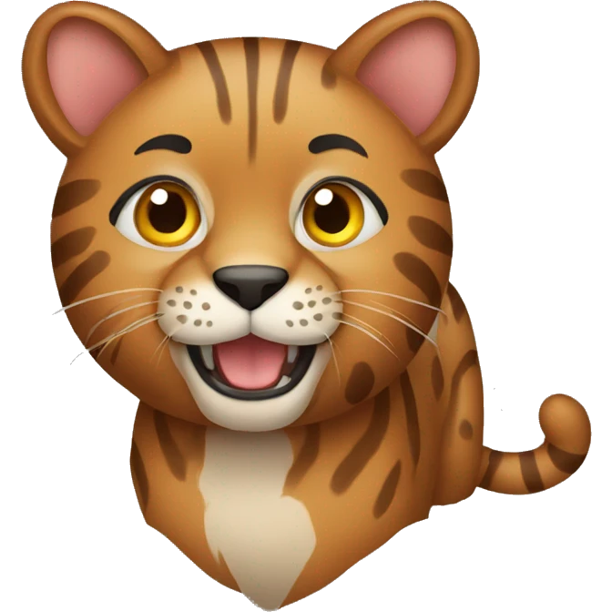 brown big cat emoji