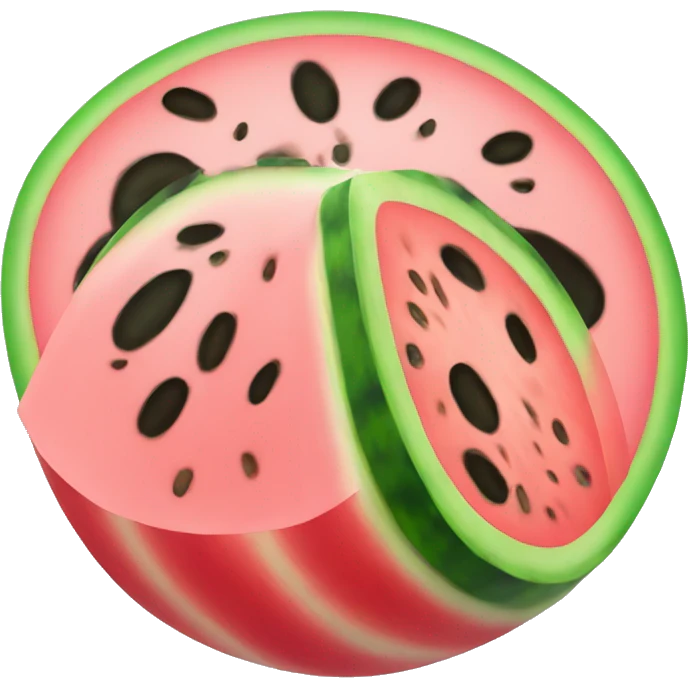 Pastel watermelon emoji