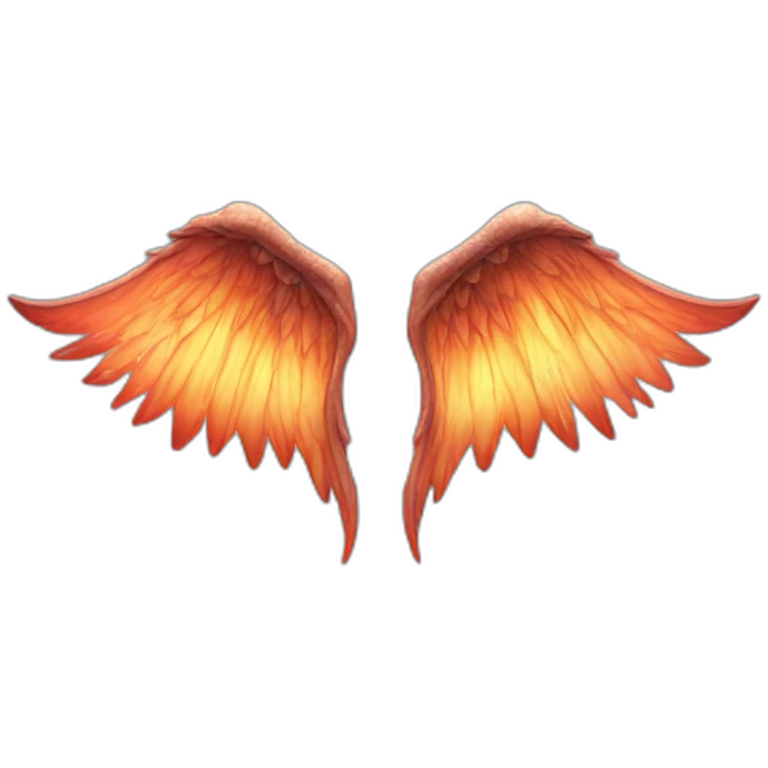 one pair of celestial demon wings  emoji