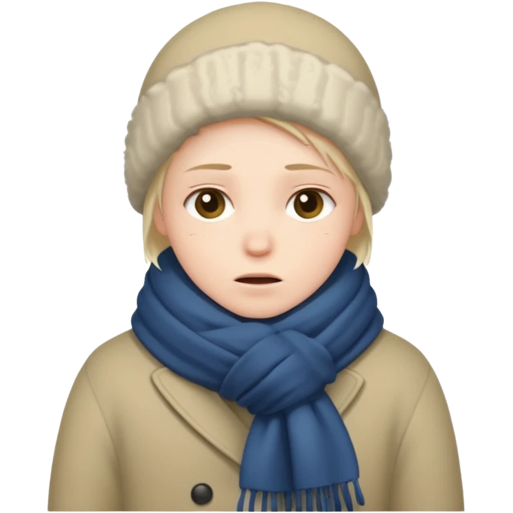a cold person emoji