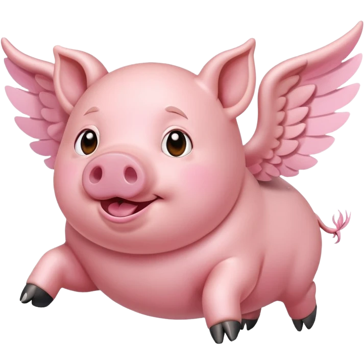 Flying pig  emoji