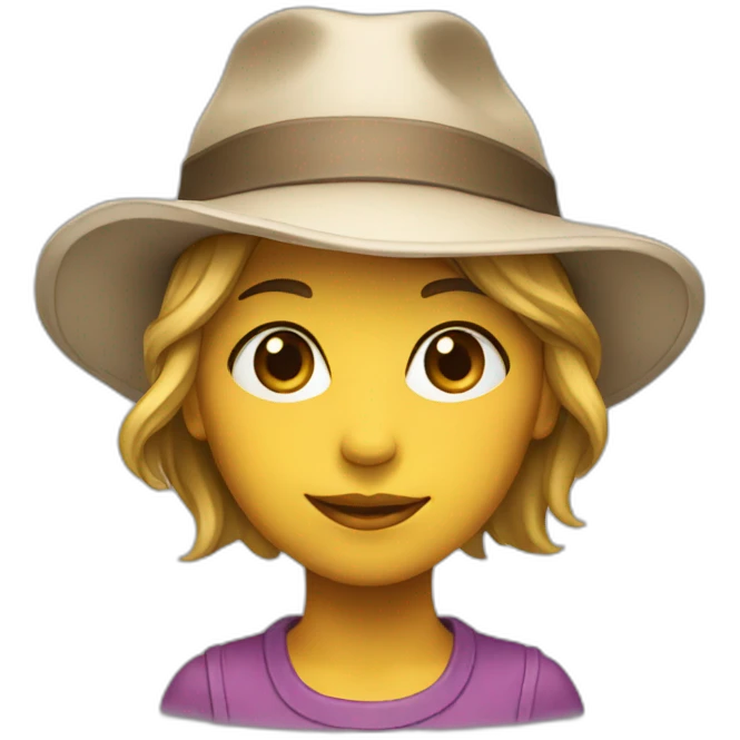 female-hat-young emoji