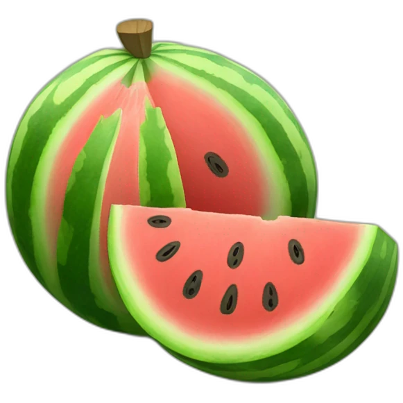 Watermelon wealth emoji