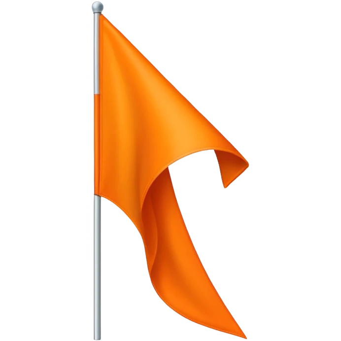 orange triangle flag emoji