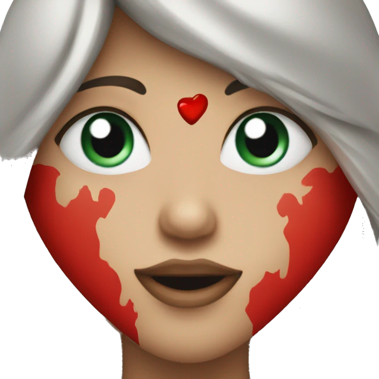 Blood red heart  emoji