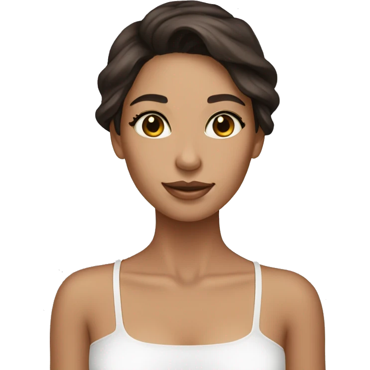 Skin care brunette fiel emoji