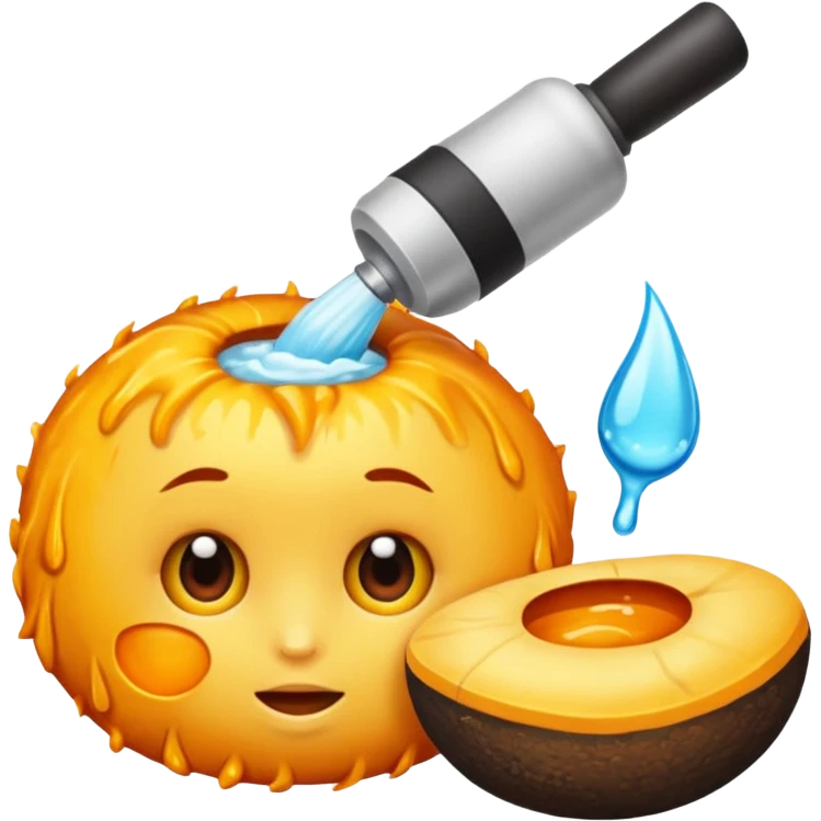 dermatoscópio olhando pele emoji