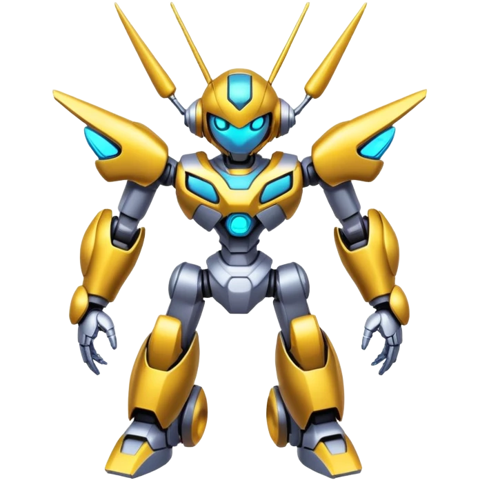 Futuristic Anime-styled Medabots emoji
