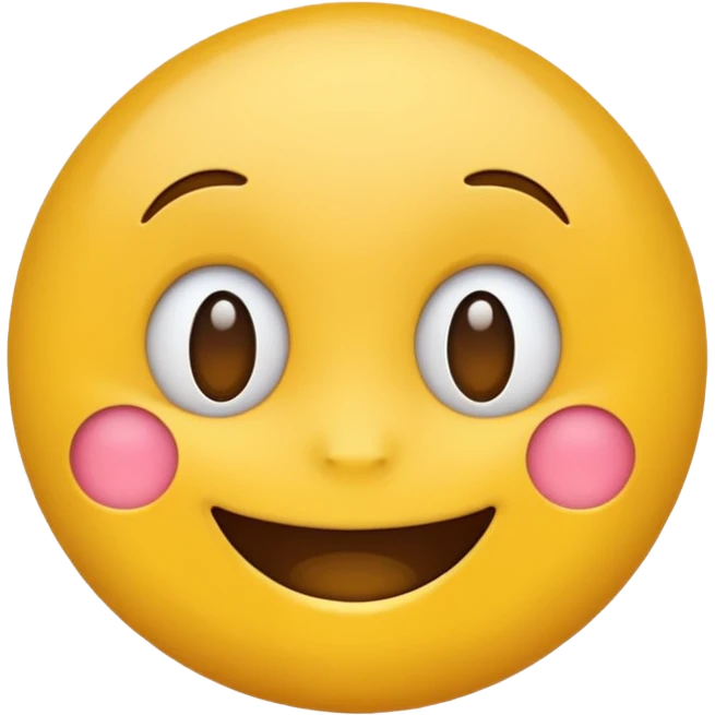 Emoji, yellow round teasing smile emoji