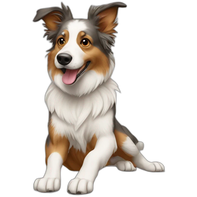 agility Aussie dog emoji