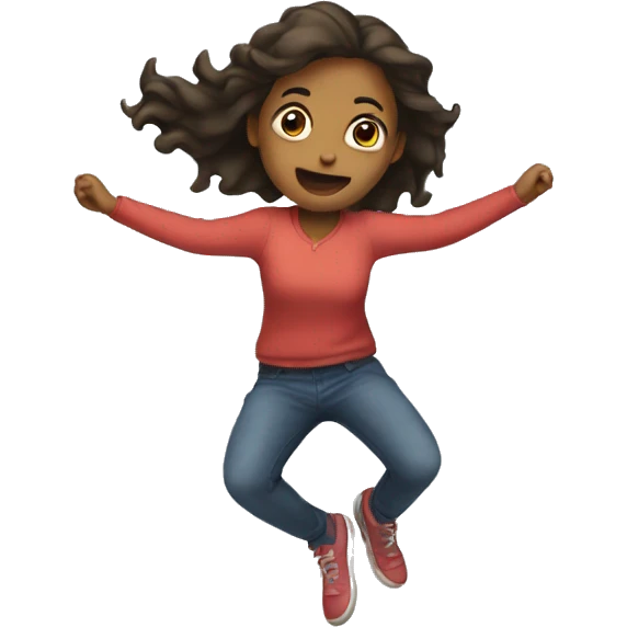 Girl falling over emoji