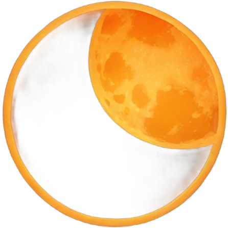 orange moon emoji