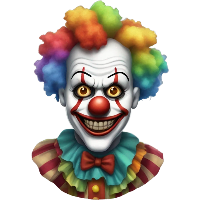Scary clown emoji