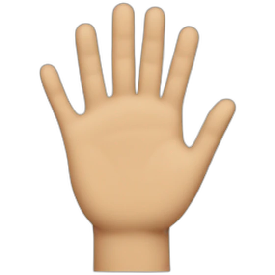 Mano con due pollici emoji