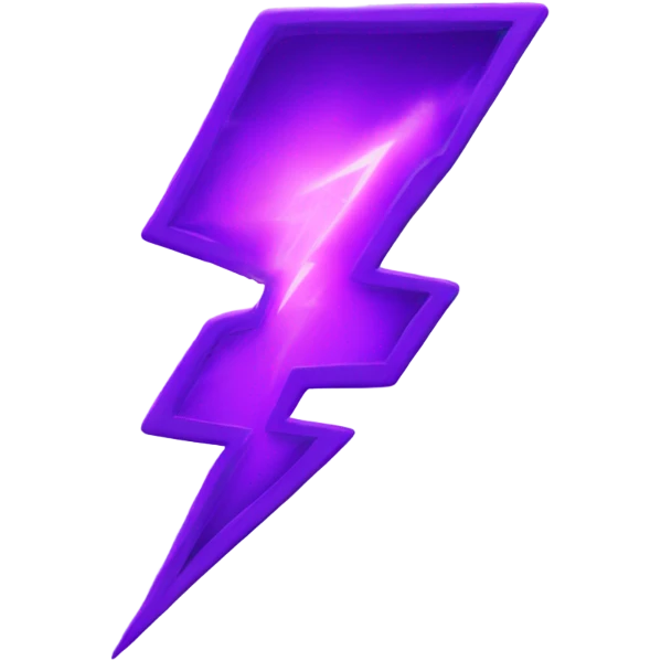 lightning glowing purple emoji