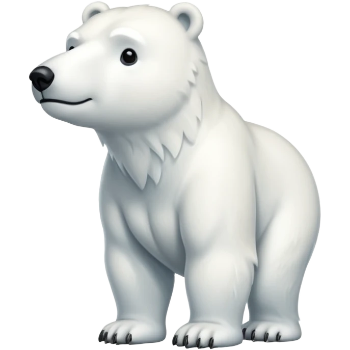 Full body polar bear emoji