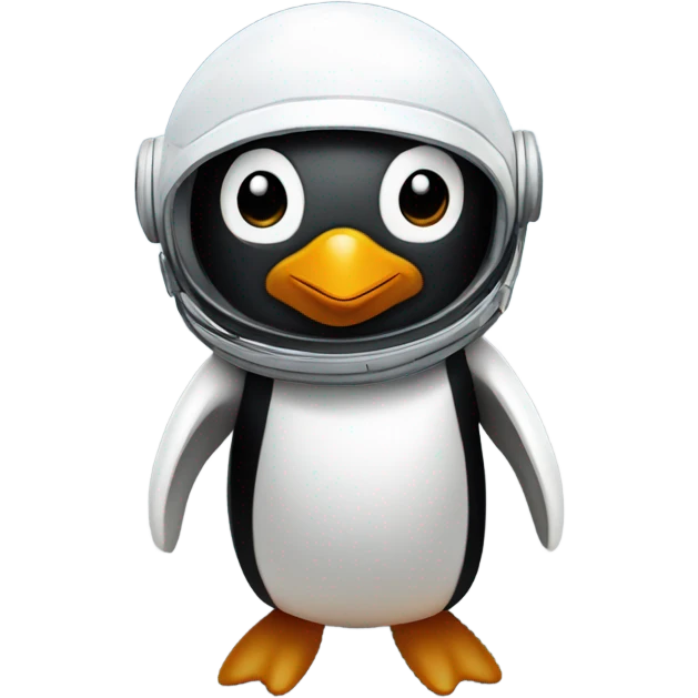 Penguin on the moon emoji