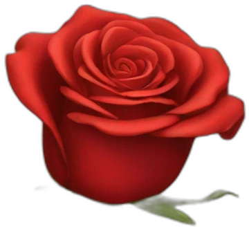 Red rose emoji