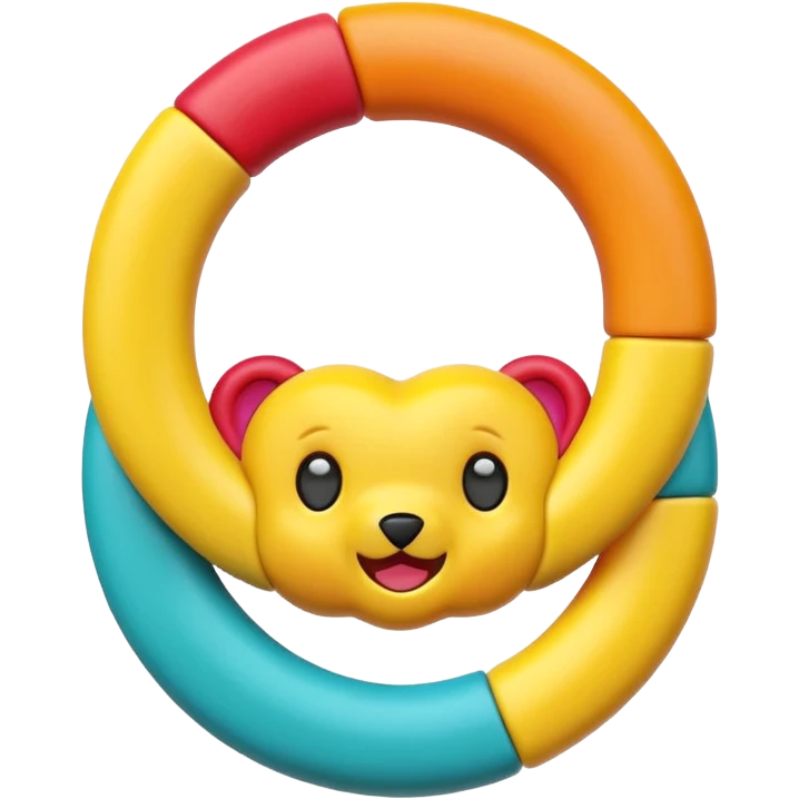 Teething toy ring  emoji