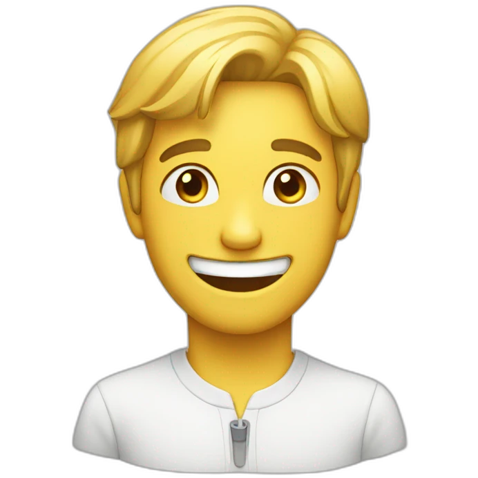 Fake smile emoji