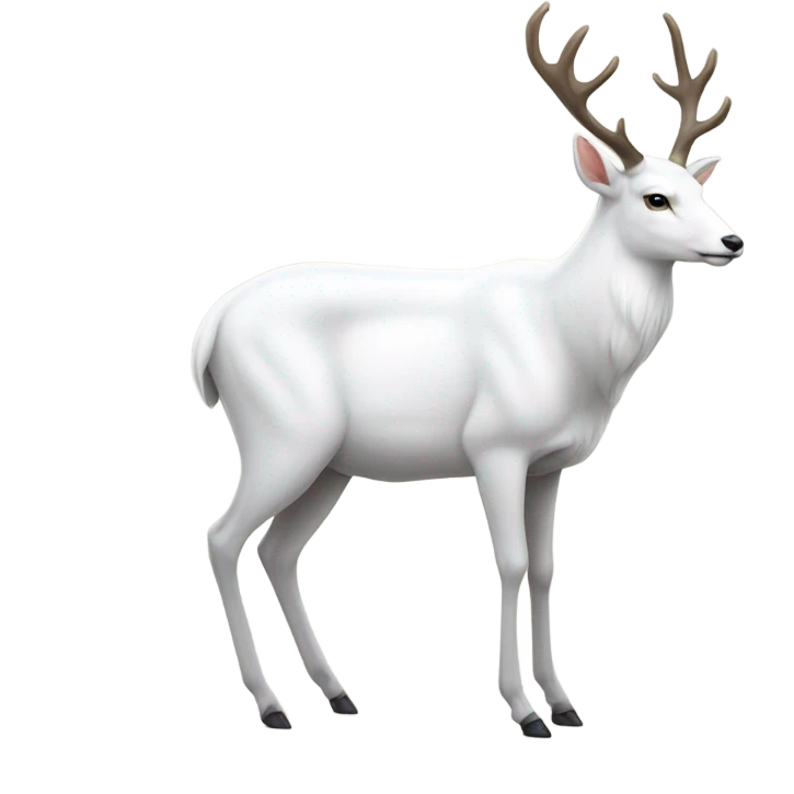 White deer emoji