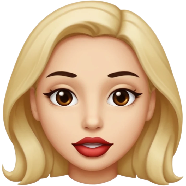 Safado mordendo a boca emoji