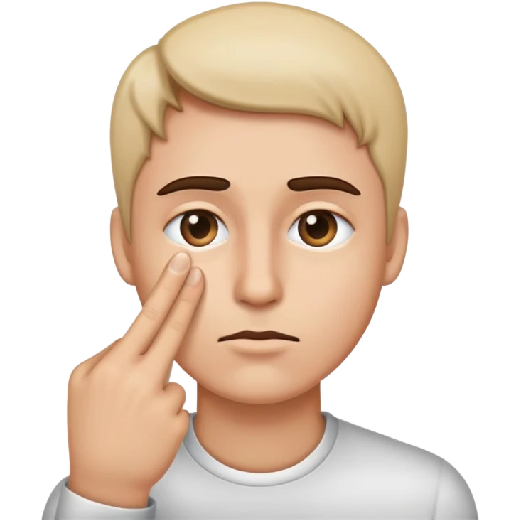 Finger in eye  emoji