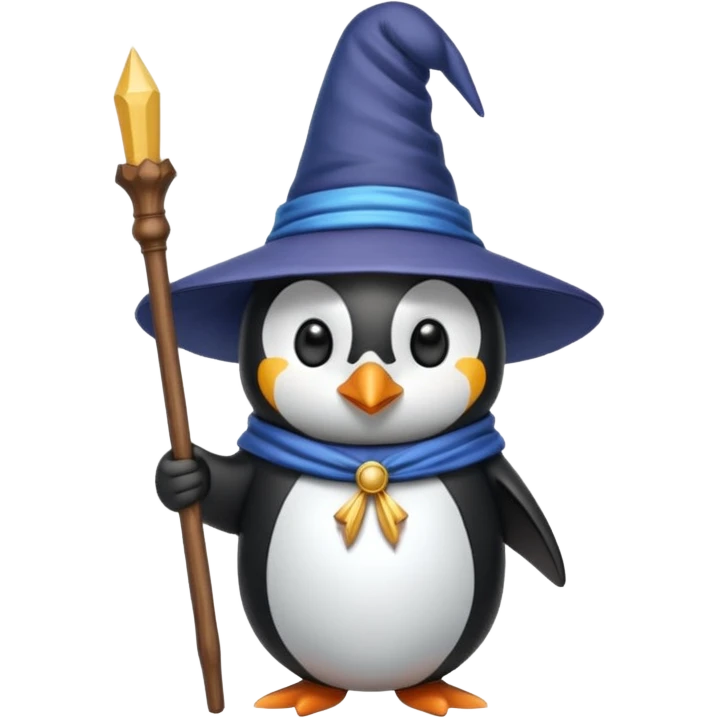 Penguin Wizard emoji