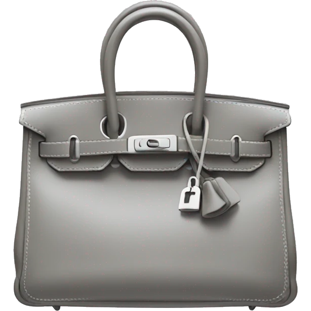grey hermes birkin bag emoji