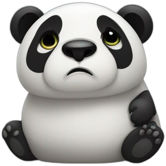 Sad panda emoji