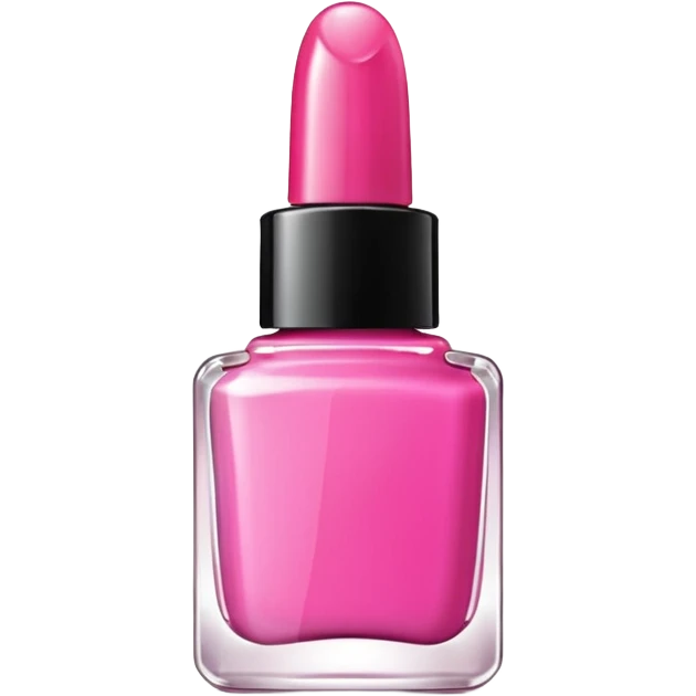 pink nail polish bottle open emoji