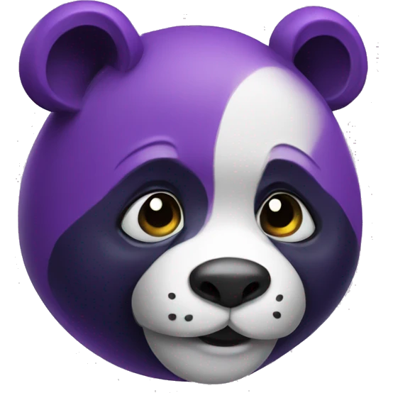 Purple panda emoji