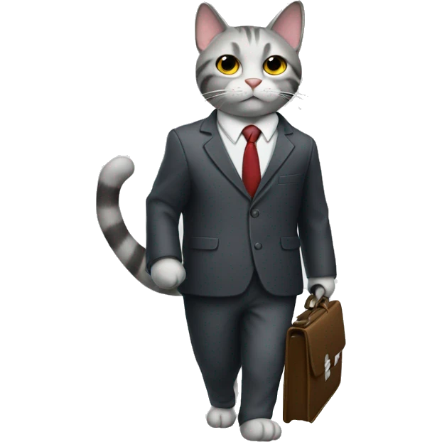 cat in a suit with a briefcase emoji