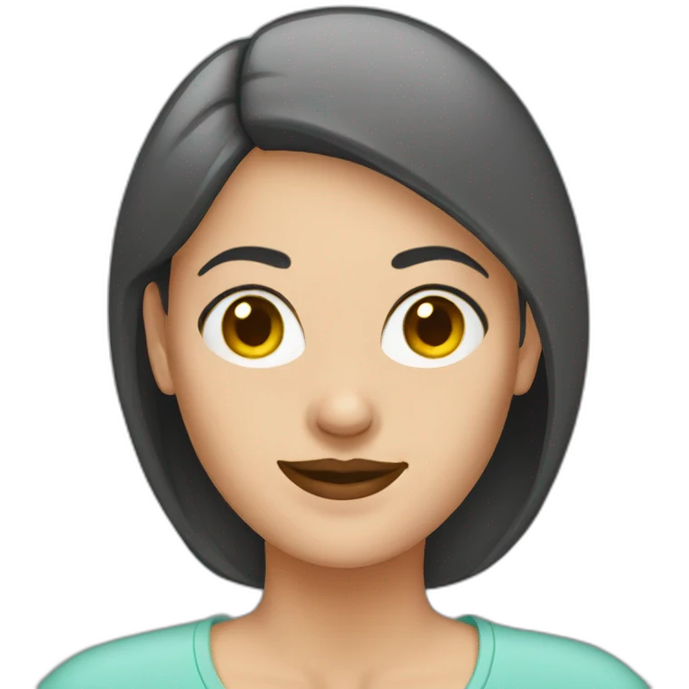 bald woman emoji