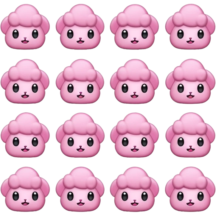 Cute pink things emoji