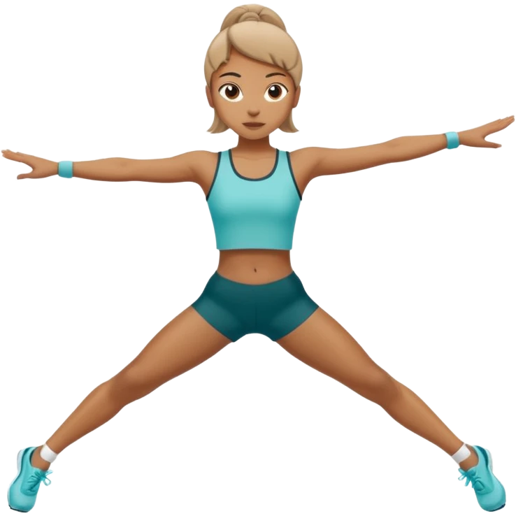 A Girl doing split emoji
