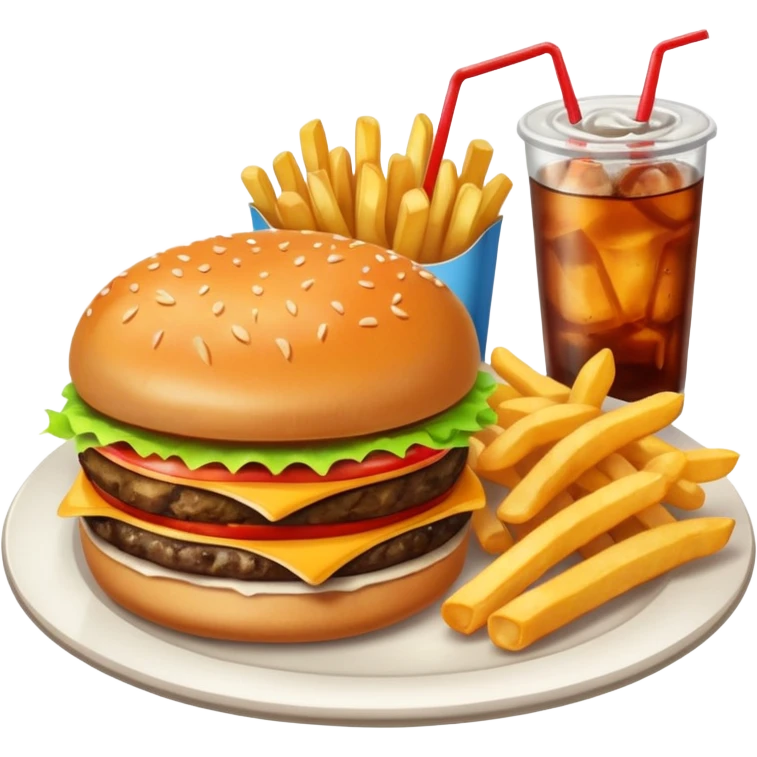 ungesundes mittagessen emoji
