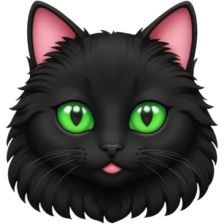 black cat in love  emoji