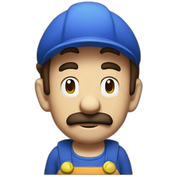 weak skinny mario emoji