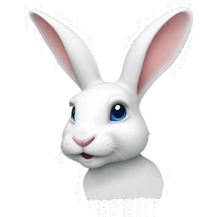 white rabbit logo emoji