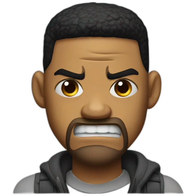 will smith angry emoji