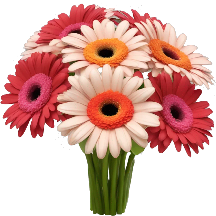 6 gerbera bouquet  emoji
