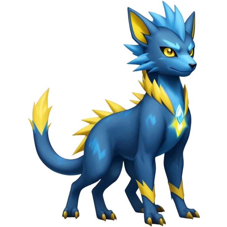 Manectric-Luxray-Draco-Fakémon-hybrid-creature (full body), 4 legs emoji