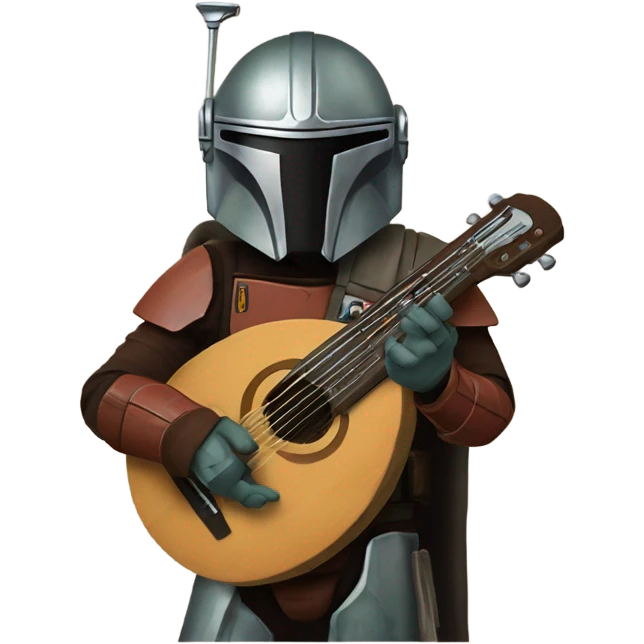 Mandolorian holding grogu  emoji