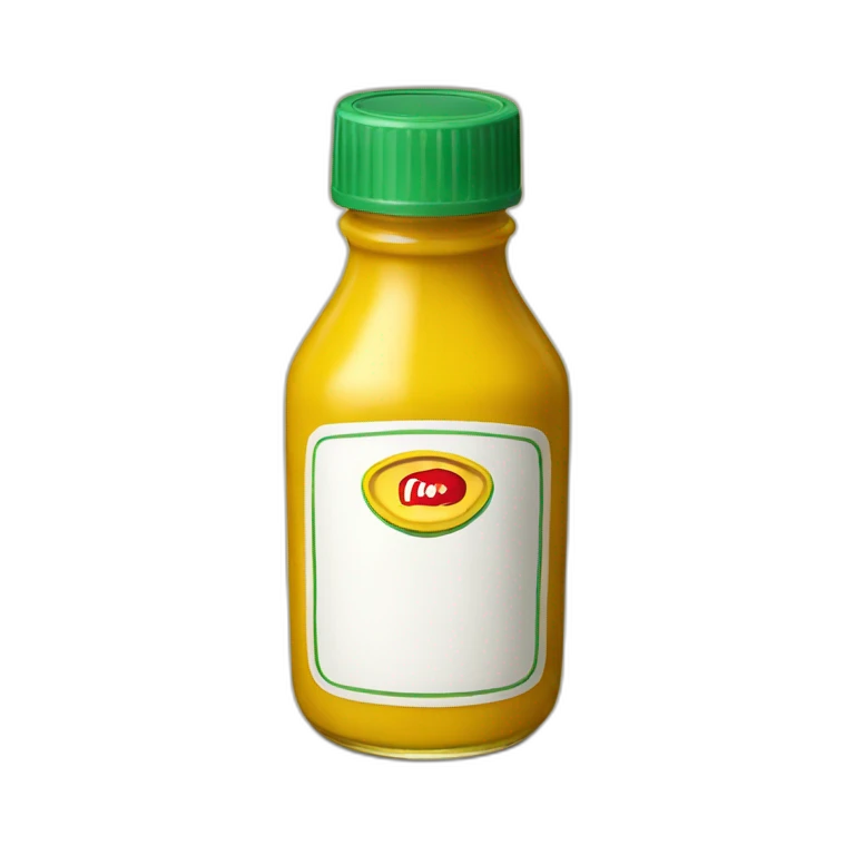 Bottle of mustard emoji